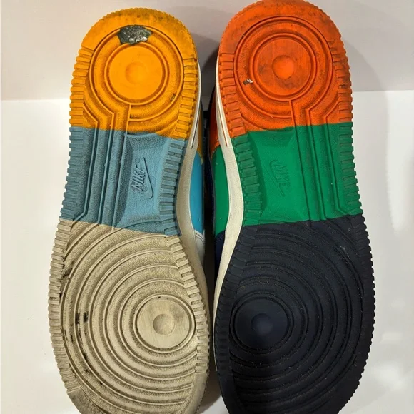 Nike Multicolor Air Force 1 Sneakers size 7 - Picture 8 of 9